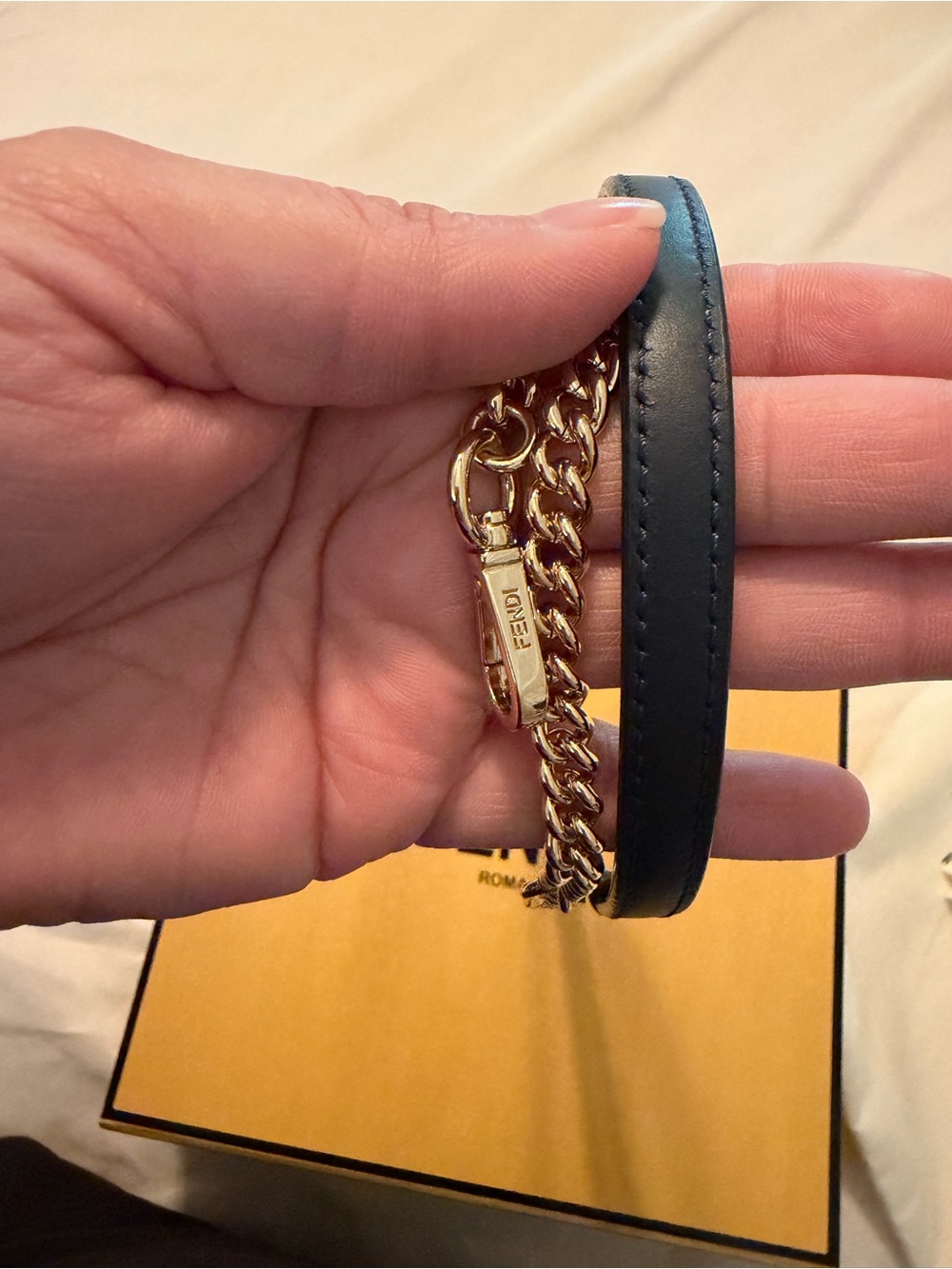 Fendi Navy denim mini baguette - Picture 11 of 12